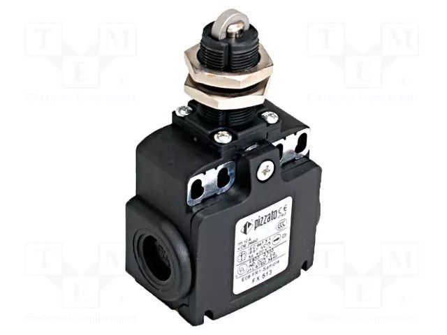 Limit switch; plunger with metal roller Ø12mm; NO + NC; 10A PIZZATO ELETTRICA FX513