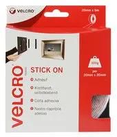 STICK ON TAPE, WHITE, 20MM VEL-EC60216