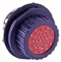 CIRCULAR CONNECTOR, RCPT, 19POS, JAM NUT 192900-0353.