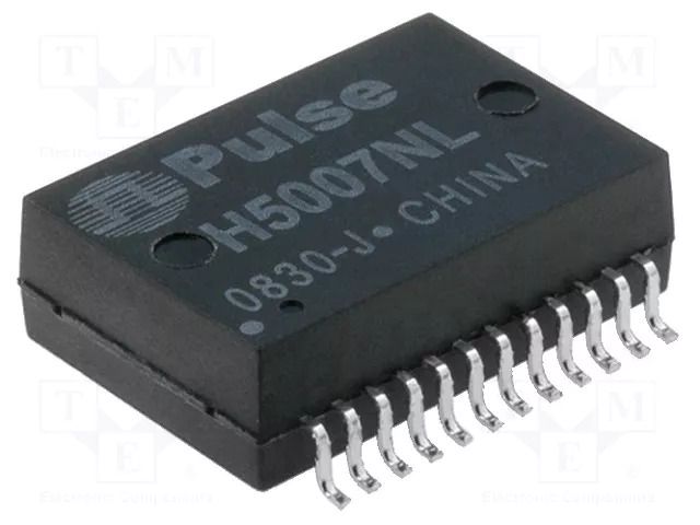 Transformer: LAN; SMD; 1dB; Network: Ethernet 10/100/1000Mbps PULSE H5007NL