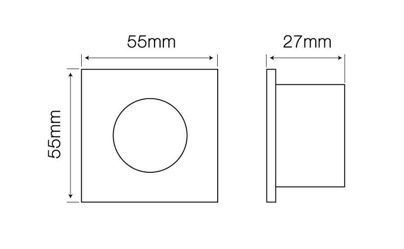 Iebūvējams LED line® downlight tipa mitrumdrošs MR11 kvadrātveida  balts 249303 5901583249303