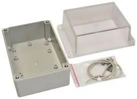 ENCLOSURE, GENERAL PURPOSE, ABS, GRY/CLR MC001283