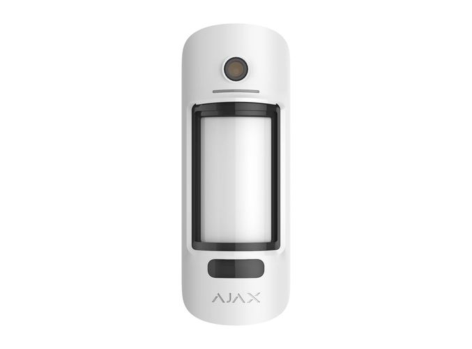 MotionCam Outdoor bevielis lauko džudesio jutiklis ar kameru, 15m, 90°, PET, baltas, Ajax 26074.84.WH1 4820246099196