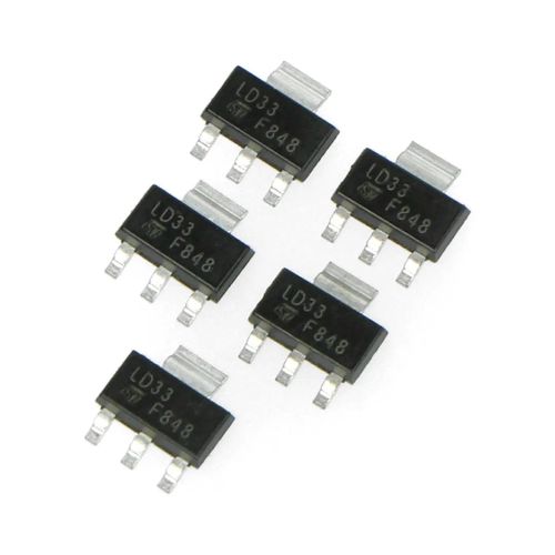 Linear voltage regulator LDO 3,3V LM1117MP - SMD SOT223 - 5pcs UCC-01118 5904422307257