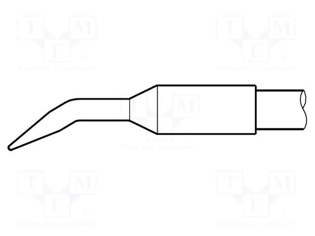 Tip; bent conical; 0.4mm; longlife JBC TOOLS JBC-C245126