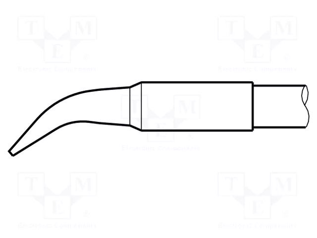 Tip; bent chisel; 1.8x0.8mm; longlife JBC TOOLS JBC-C245963