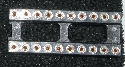 Ligzda mikroshēmaii DIP20 RoHS IC/20G-F