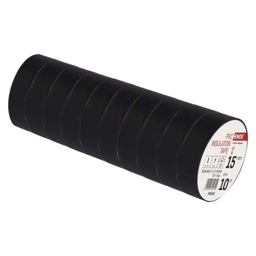 Insulating Tape PVC 15mm/10m black, EMOS F61512 8595025342324