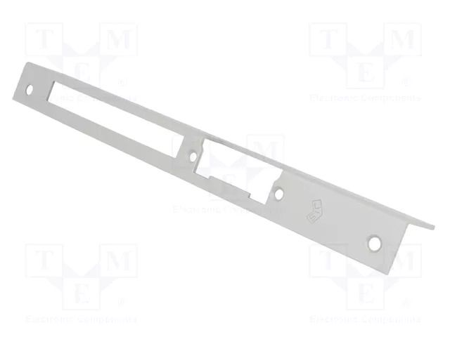 Frontal plate; angular,right; for electromagnetic lock; grey LOCKPOL LOC-915G