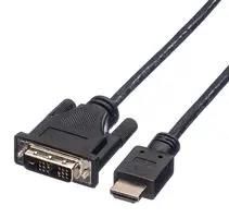 CABLE, DVI-D TO HDMI A PLUG, BLACK, 1.5M 11.04.5516