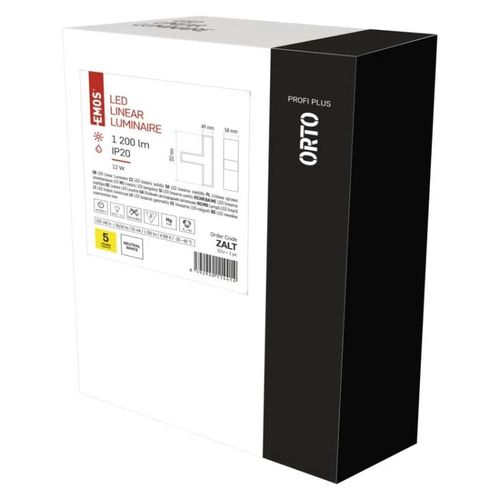 LED linear luminaire ORTO TCON 12W, neutral white, EMOS ZALT 8592920114414