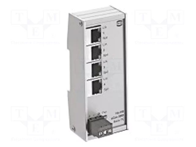 Switch Ethernet; unmanaged; Number of ports: 4; 9÷60VDC; IP30 HARTING 24020040010