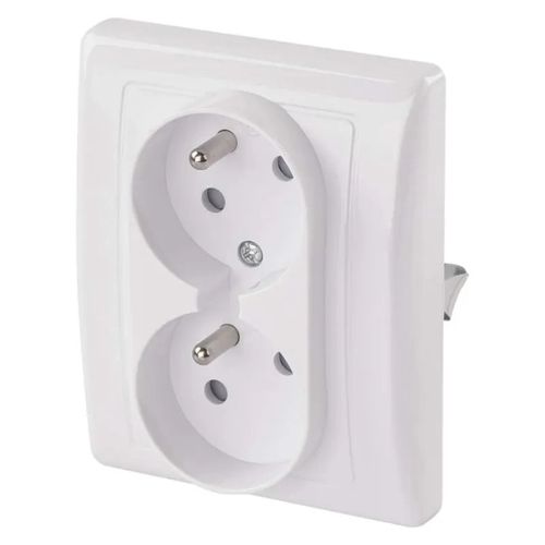 Double Socket, white, EMOS A6001.1 8592920074824