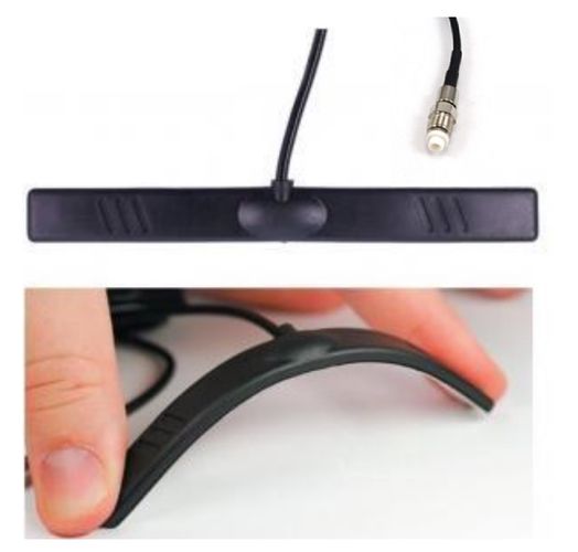 Antena LTE/GSM/3G/4G/LTE/WLAN/BLUETOOTH, pielīmējama pie stikla, 2.14dBi, 2.5m RG174, FME ligzda/konektors 2J520-250RG174-C04N