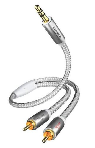 Kabelis 2xRCA - 3.5mm stereo spraudnis 3.0m apzeltīti savienojumi, inakustik PREMIUM 2xRCA-3.5mm/3.0/PREM 4001985507894