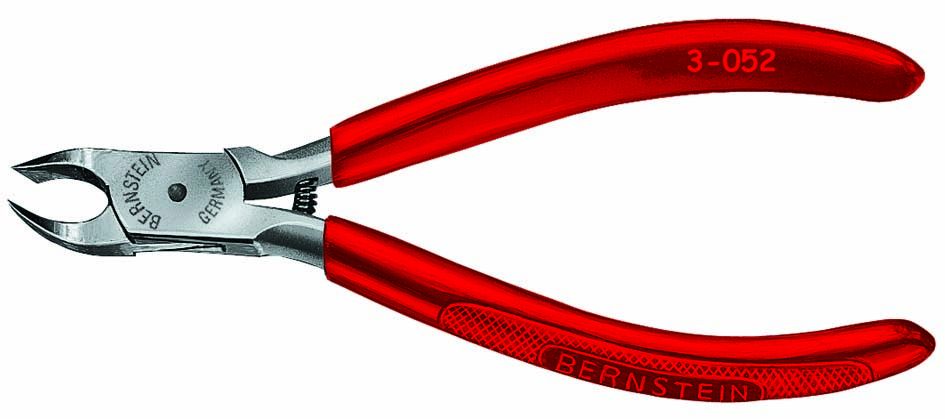 Oblique cutters, 120 mm, with recess in the cutting edge, without side face, transparent insulation 3-052-2