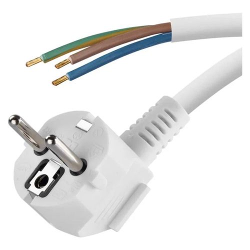 Power Cord PVC 3× 0,75mm2, 5m, white, EMOS S14375 8595025314390