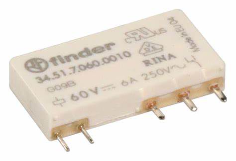 Relejs: electromagnetic; SPDT; Ucoil: 60VDC; 6A/250VAC; 6A/30VDC 34.51.7.060.001