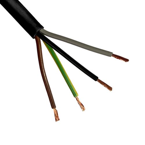 Lietkabelis OMY cable BVV-LL 4x2.5mm2 (black, 100m) KM425LIETJ