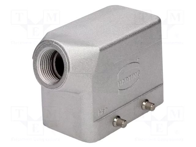 Enclosure for connectors: HDC; size 10B; for cable; IP65; angled HARTING 19628101520