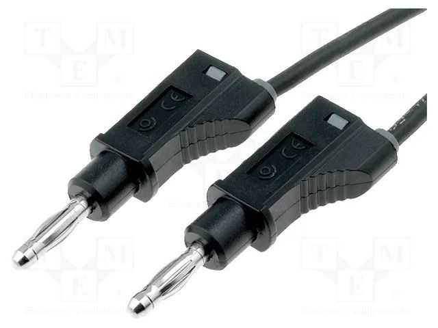 Test lead; 70VDC; 33VAC; 20A; banana plug 4mm,both sides; Len: 2m ELECTRO-PJP PJP2119-200N