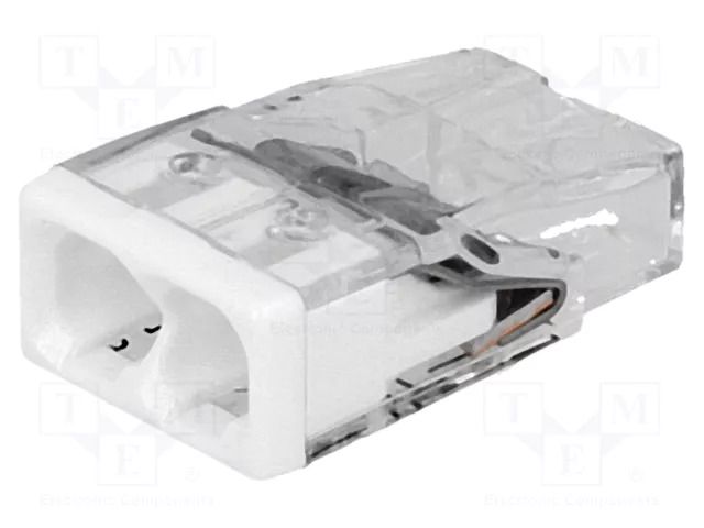 Quick splice; 2273; 24A; 450V; spring clamp; white; L: 16.5mm WAGO 2273-202