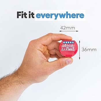 Wi-Fi kontrolēts releju slēdzis Shelly 1PMx2 3800235264164 3800235264164