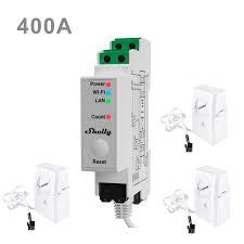 Profesionāls elektroenerģijas skaitītājs Shelly Pro 3EM 400A 3800235268117 3800235268117