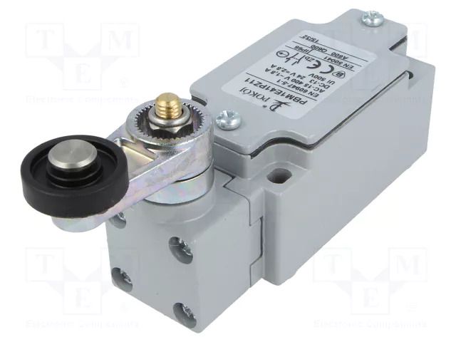 Limit switch; lever R 30mm, plastic roller Ø22mm; NO + NC; 10A POKÓJ PBM1E41PZ11