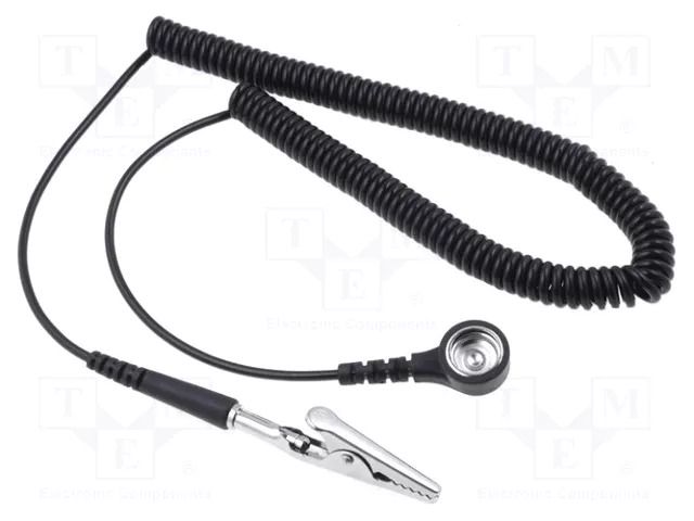 Connection cable; ESD,coiled; 1MΩ; 3m ELME PRZEW-10/BAN-3M