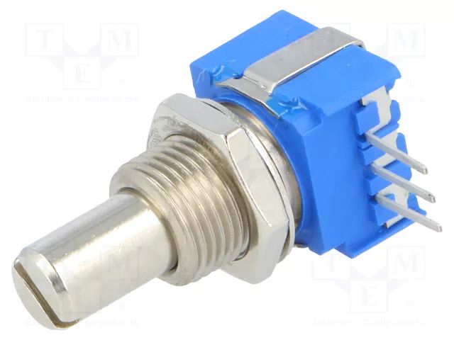 Potentiometer: shaft; THT; 1W; 5kΩ; ±10%; 290°; for PCB; linear; IP64 BOURNS 51AAA-B24-A13L