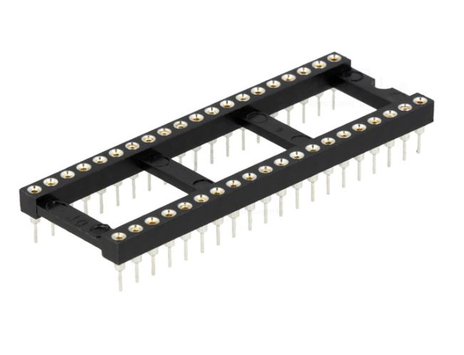 Ligzda mikroshēmai DIP40  RoHS IC/40G-F