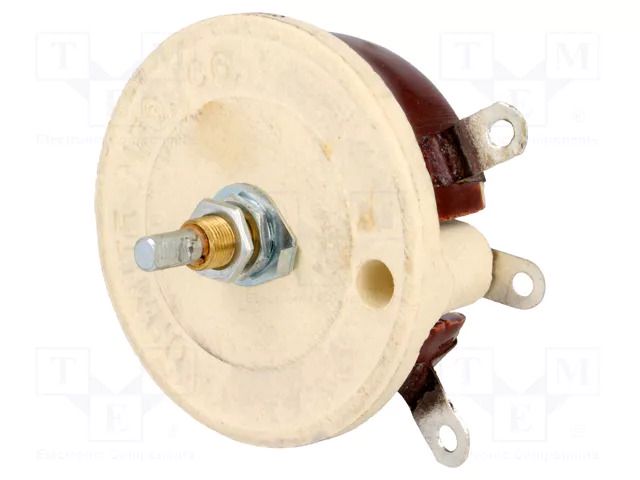 Potentiometer: shaft; single turn; 500Ω; 100W; 6.35mm; wirewound OHMITE RKS500E