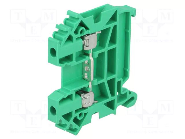 Splice terminal: rail; 24A; 1kV; screw terminal; green; polyamide POKÓJ ZUG-2.5-GN