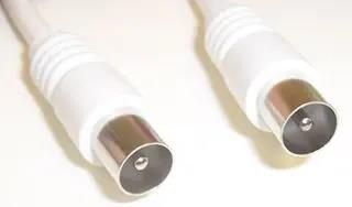 LEAD, COAX TV P-P WHITE 2M JR9009/2M WHITE-ROHS