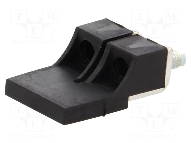 Screw bridge; black; ways: 2 POKÓJ ZKN-4-2-BK