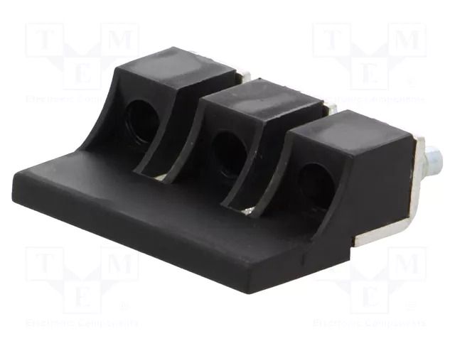 Screw bridge; black; ways: 3 POKÓJ ZKN-6-3-BK