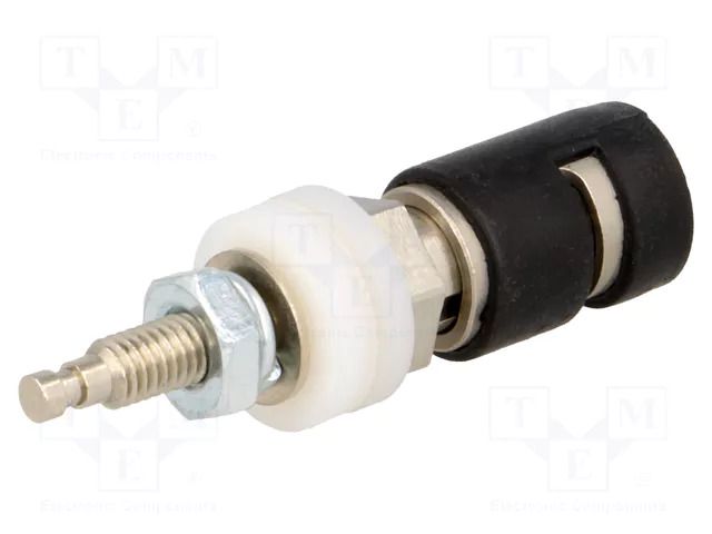 Laboratory clamp; black; 15A; 1.2kV; max.115°C POMONA POM-4995-0