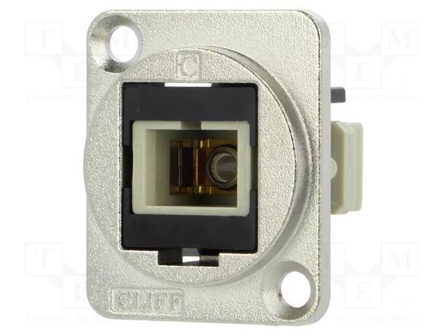 Connector: fiber optic; coupler; multi mode simplex (MM); metal CLIFF CP30216M