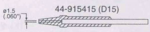 Uzgalis 1.5mm pneimatiskajam lodalvas atsūcējam DIA100, Xytronic 44-915415