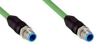 ENET/FIELDBUS CBL, 4P/M12 PLUG-PLUG, 10M YM2D24-100PN1M2D24