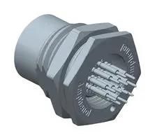 SENSOR CONN, M12, RCPT, 5POS, PANEL M12A-05PFFP-SF8002