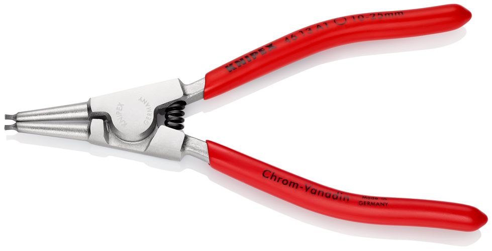 KNIPEX 46 13 A1 Circlip Pliers for external circlips on shafts with plastic coating chrome-plated 140 mm 46 13 A1 4003773042990