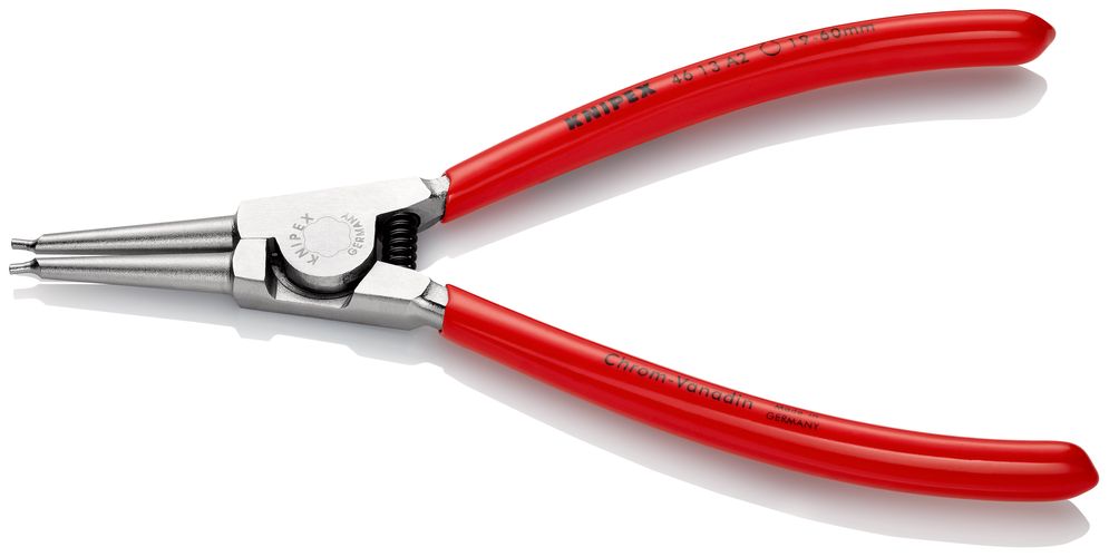 KNIPEX 46 13 A2 Circlip Pliers for external circlips on shafts with plastic coating chrome-plated 180 mm 46 13 A2 4003773043003