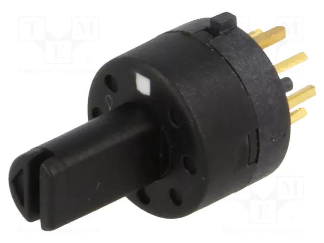 Switch: rotary; Pos: 7; 0.5A/24VDC; Poles number: 1; 45°; Mat: PBT NINIGI SR09168SNG