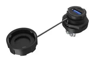 ADAPTER, USB 3.0 TYPE A RCPT-RCPT, IP67 MRUBFE15100