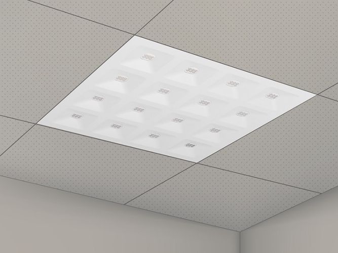 LED gaismas panelis DIORA 36W, 60x60cm, 5040lm, neitrāli balts 4000K, regulējams 0-10V, LEDOM 471260