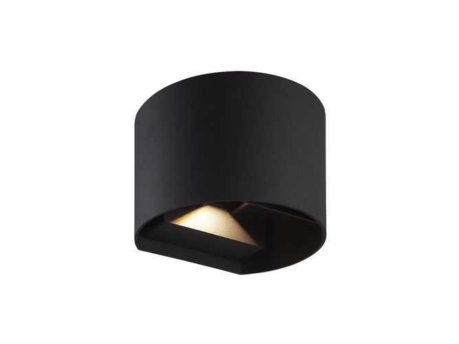 Āra sienas gaismeklis LED 2x3W, 3000K, IP54, melns, CILINDER, LED Line LITE 475510 5907777475510