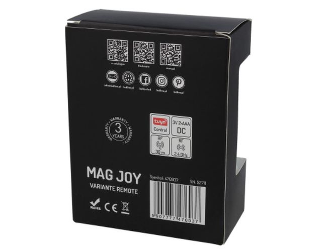 LED vadības pults MAG JOY, ar rotāciju un magnetu, sistemai VARIANTE, LED LINE 476937 5907777476937