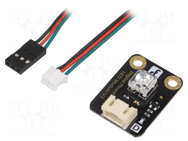 Module: LED; Gravity; 3.3÷5VDC; Colour: red DFROBOT DF-DFR0031-R